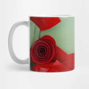 Red Flowers Art Mug